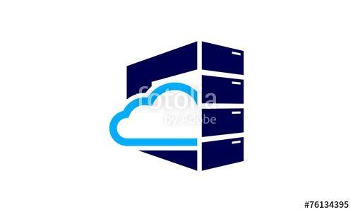 Server Logo - Cloud Server Logo