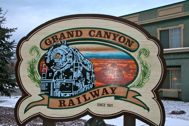 Grand Canyon Railway Logo - Rails to the Rim - A Winter Ride on the Grand Canyon Railroad ...