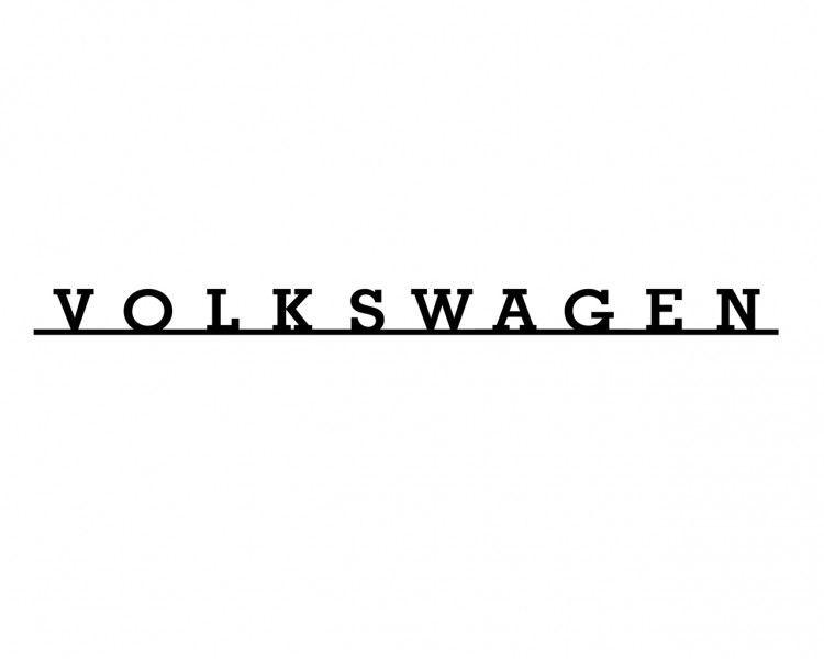 Classic Volkswagen Logo - T2 Volkswagen font Rectangular Table