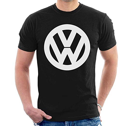 Classic Volkswagen Logo - Amazon.com: Official Volkswagen Classic White VW Logo Men's T-Shirt ...