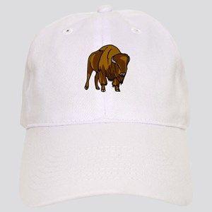 American Bison Logo - Colored American Bison Logo Buffalo Symbol Bison Hats - CafePress