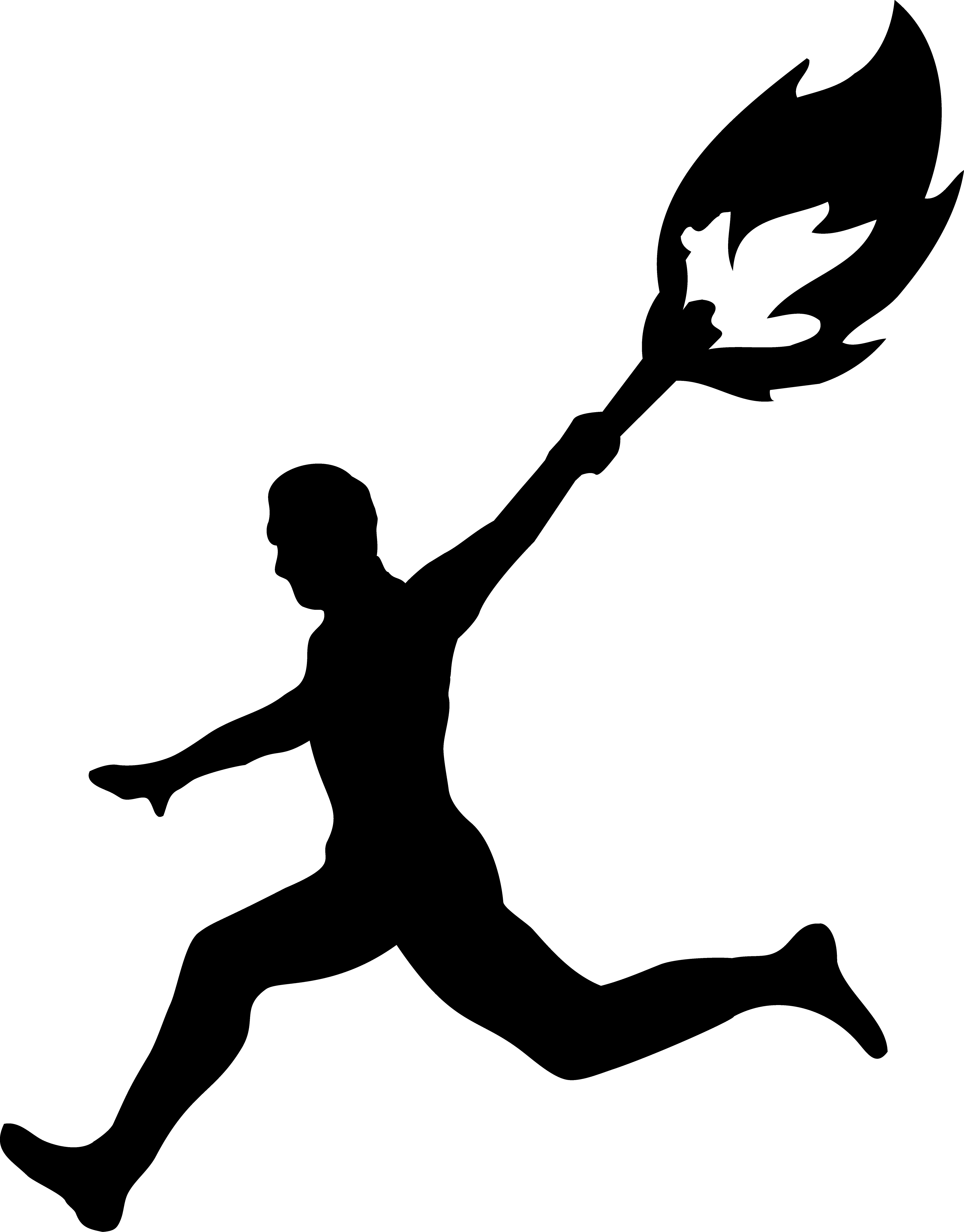 Person Running Logo - Torch Man | Free Images at Clker.com - vector clip art online ...