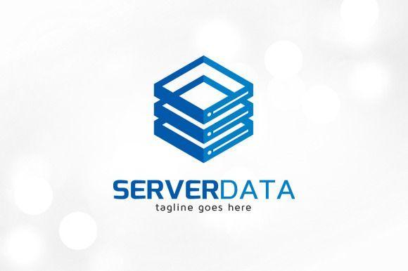 Blue Server Logo - Server Data / Hosting Logo by gunaonedesign on @creativemarket ...