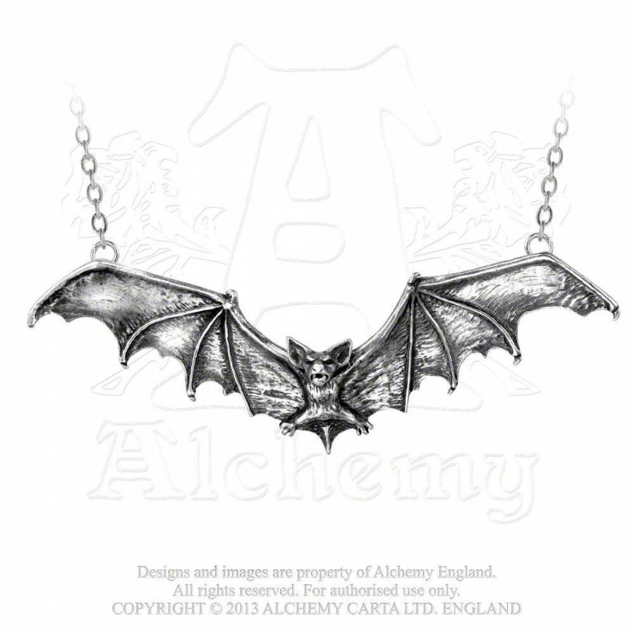 Gothic Bat Logo - Gothic Bat (P121) Necklaces