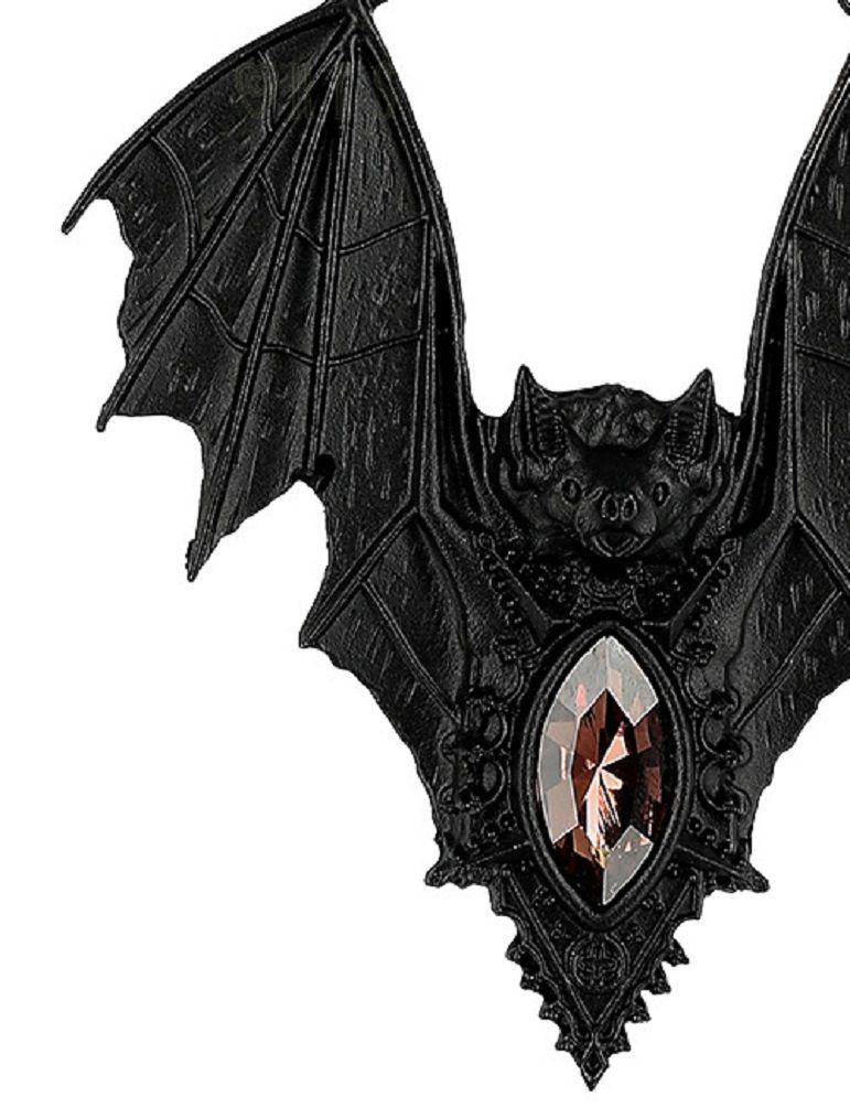 Gothic Bat Logo - Restyle Bat Gothic Goth Occult Vampire Nugoth Punk Glass Stone