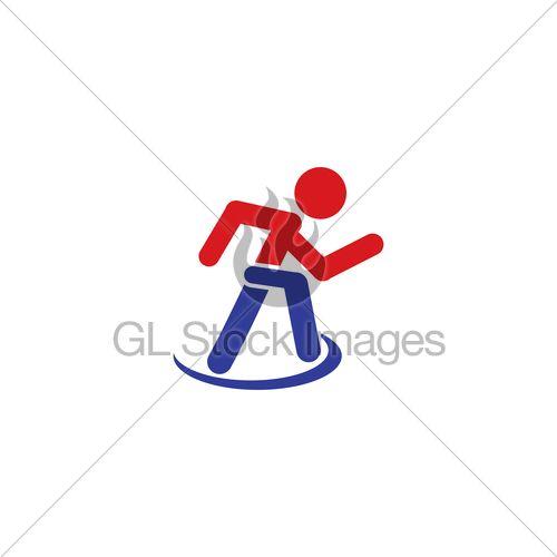Person Running Logo - Running Logo · GL Stock Image