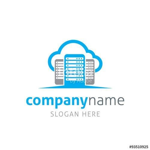 Server Logo - Cloud Server Logo Template Stock Image And Royalty Free Vector