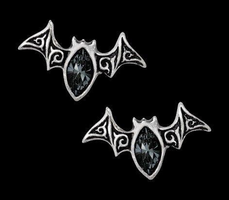 Gothic Bat Logo - Gothic Bat Earrings - Viennese Nights | Alchemy | www.figuren-shop.de