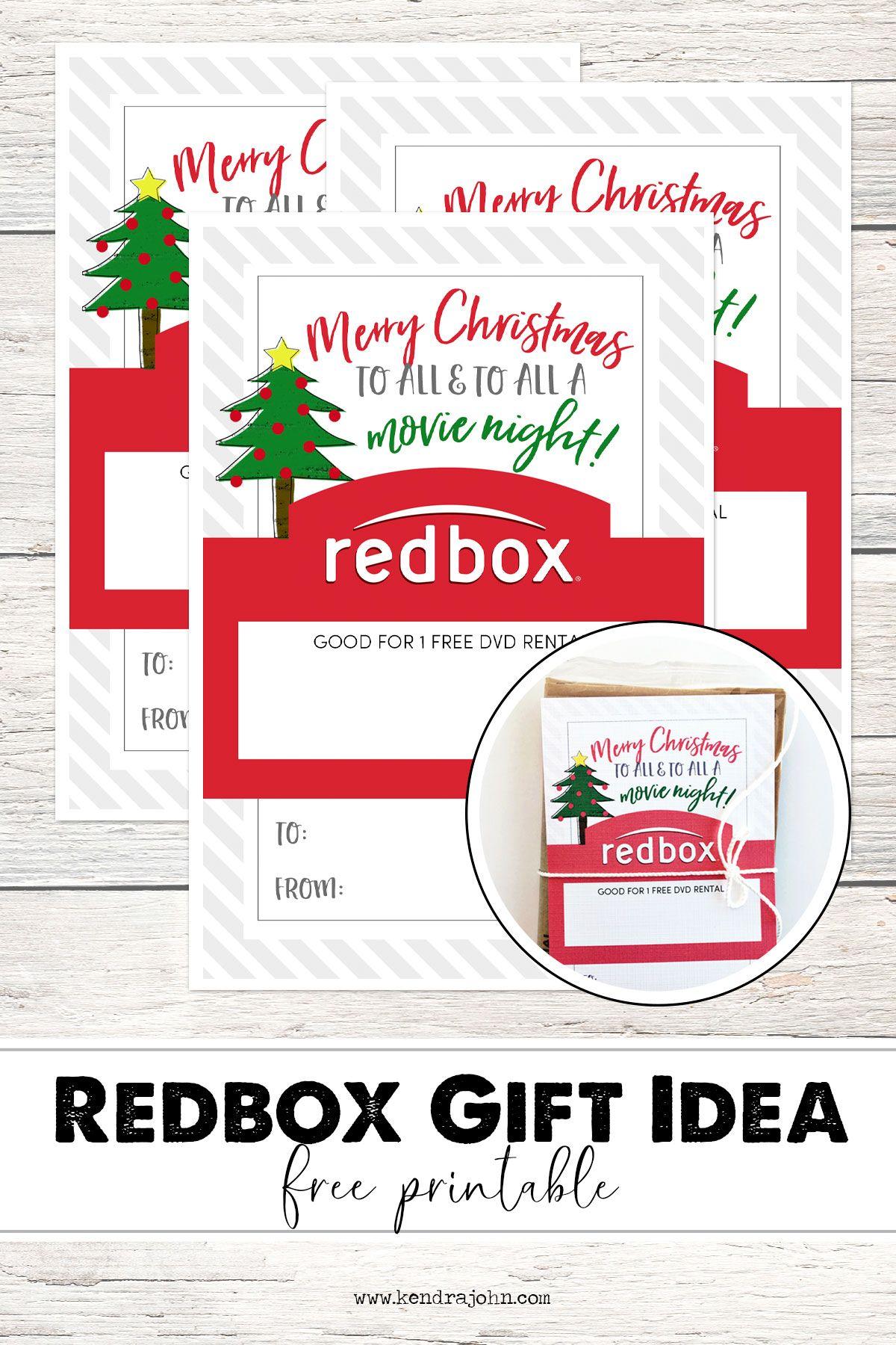 Red Box Movie Logo - Redbox Christmas Gift Idea - Key Lime Digital Designs