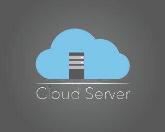 Server Logo - Cloud Server Designed