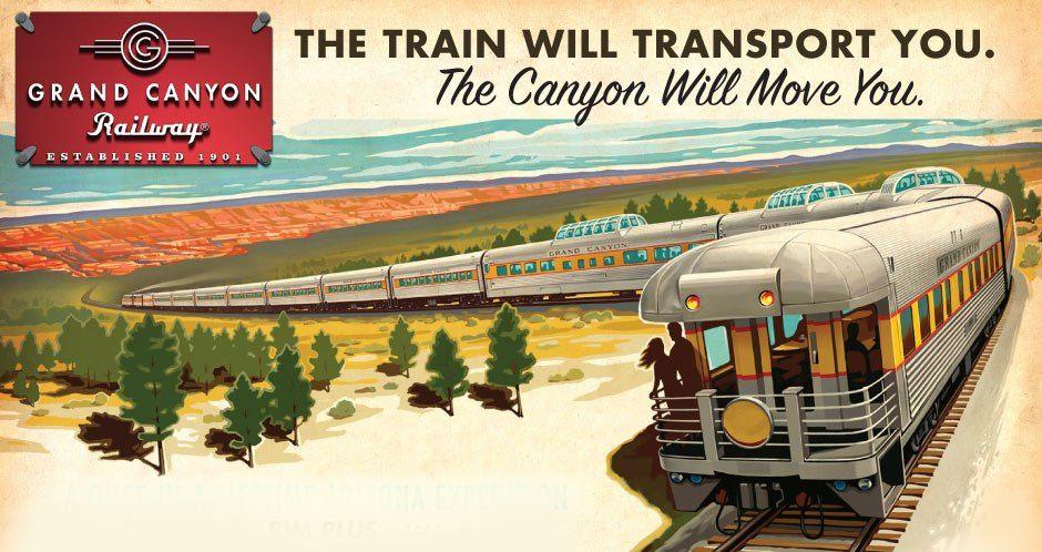 Grand Canyon Railway Logo - Grand Canyon Train & Sunset Tour -
