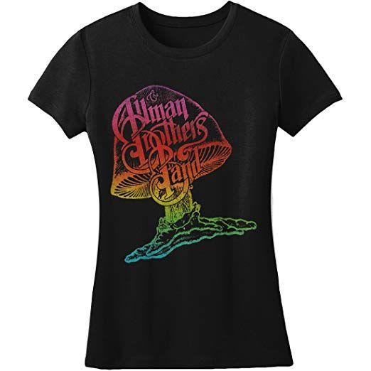Rainbow Girls Logo - Amazon.com: Allman Brothers Rainbow Mushroom Logo Girls Jr Black ...