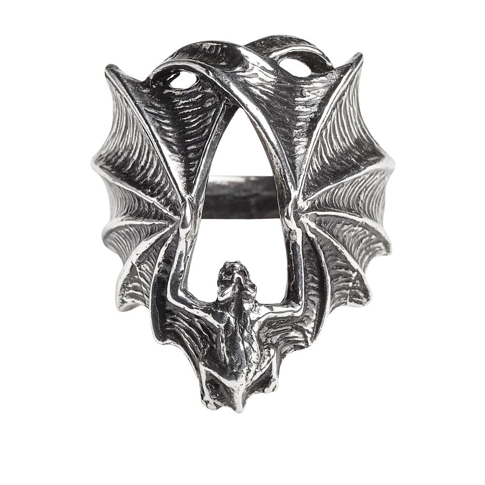Gothic Bat Logo - Alchemy Gothic Stealth Vampire Bat Ring Jewelry Punk Alternative ...