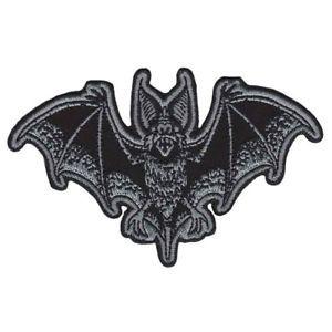 Gothic Bat Logo - Sourpuss Bat Attack Iron On Patch Gothic Punk Rockabilly Retro