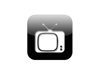 Black TV Logo - tv
