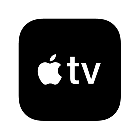 Black TV Logo - Apple TV logo vector