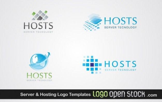 Server Logo - Server & hosting logo templates Vector