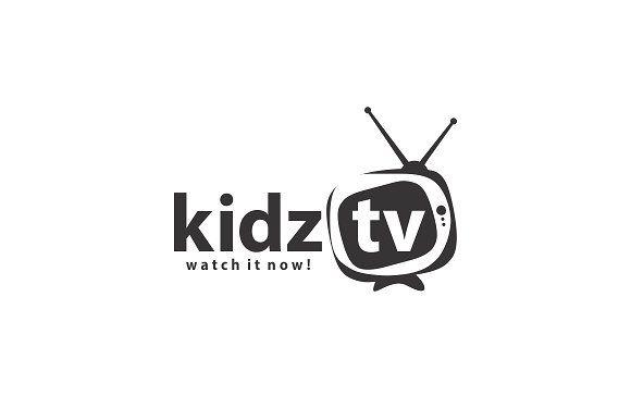 Black TV Logo - Kidz TV Logo ~ Logo Templates ~ Creative Market