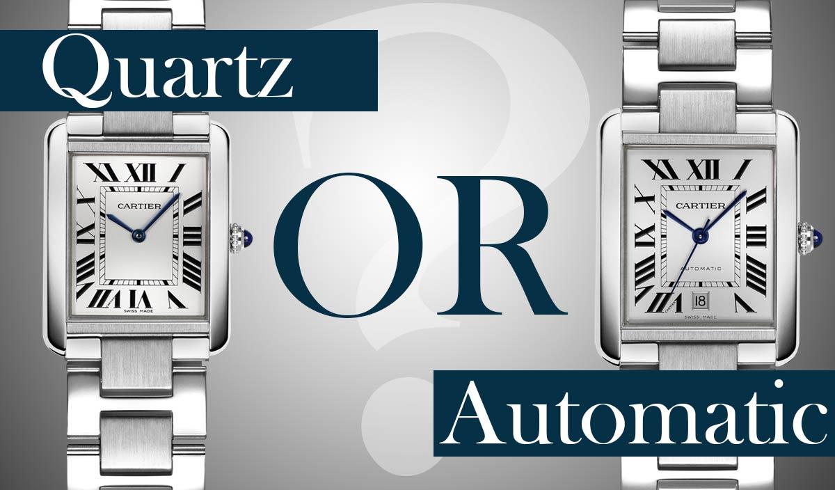 Cartier Watch Logo - Cartier Tank Solo Quartz or Automatic | Which is Best?