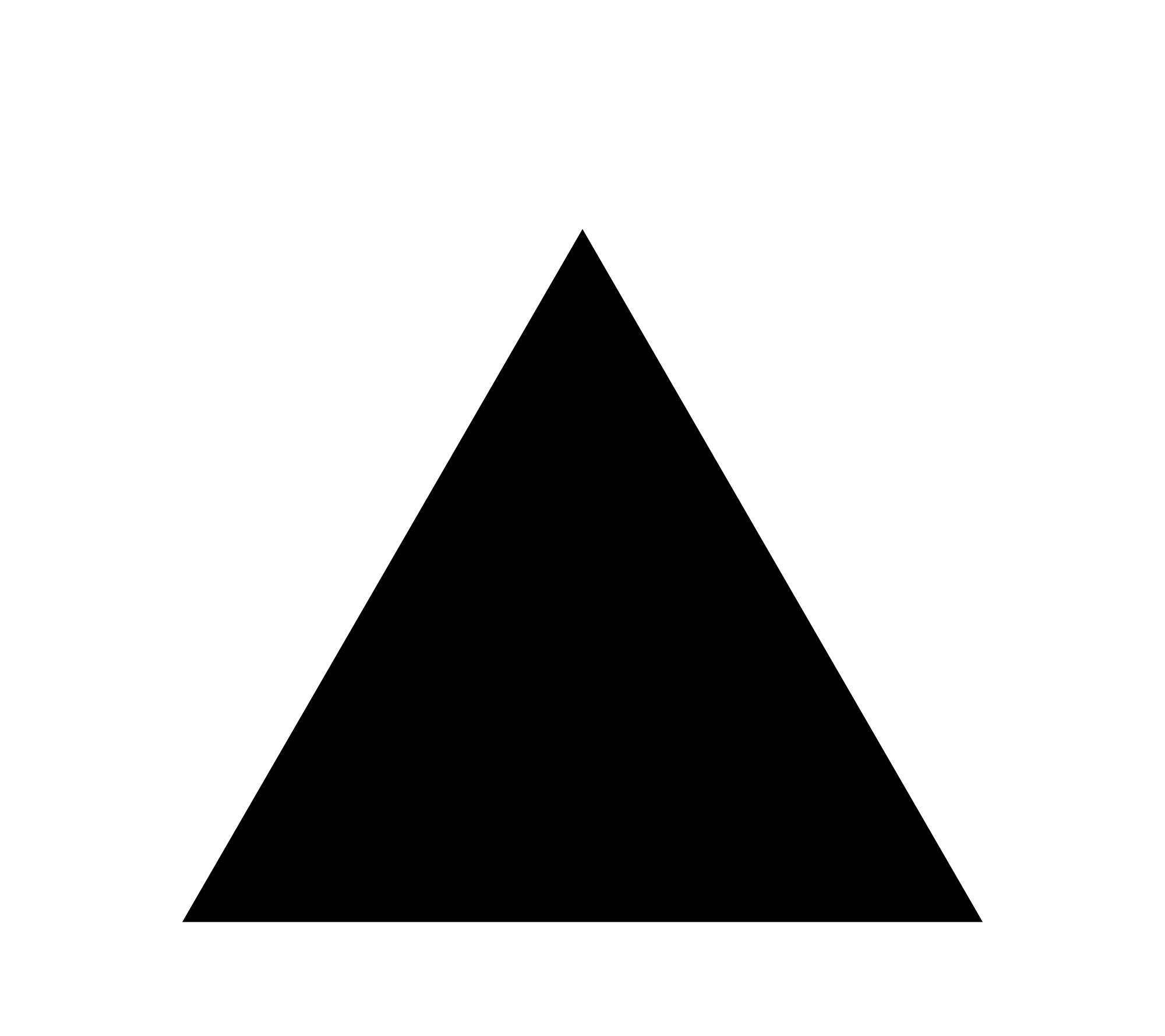 Black Triangle Logo - File:Black triangle with thick white border.svg - Wikimedia Commons