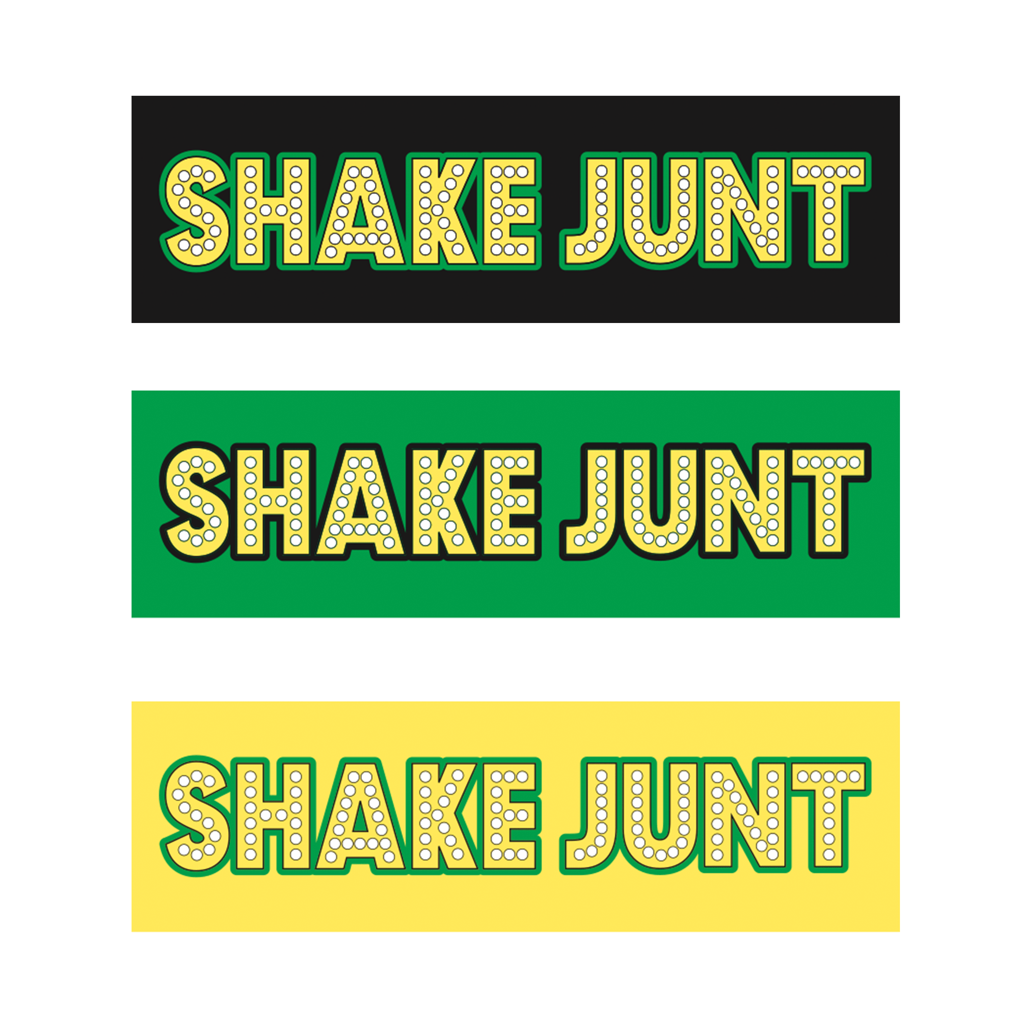 Shake Junt Logo - STRETCH LOGO #2 STICKERS – SHAKE JUNT