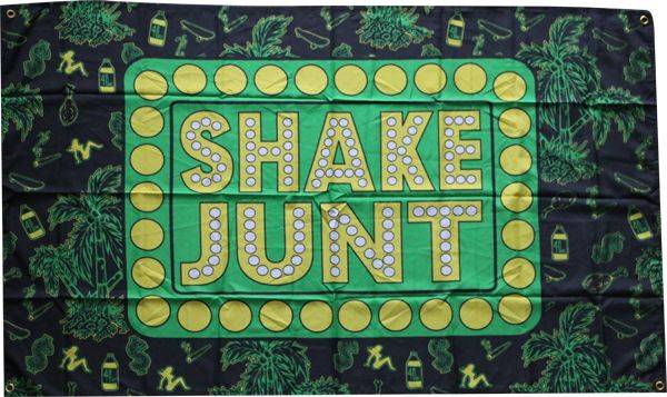 Shake Junt Logo - Shake Junt Casual Fridays Box Logo Flag Banners