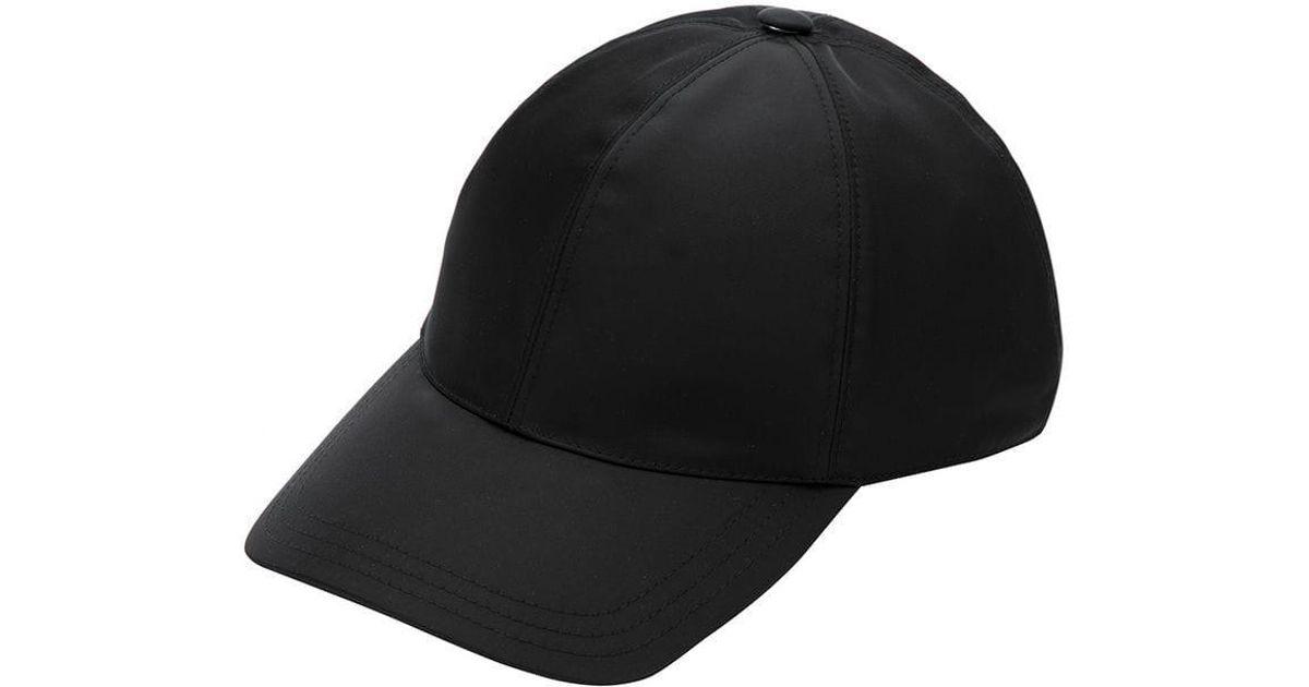 Black Triangle Logo - Prada Triangle Logo Baseball Cap in Black - Lyst