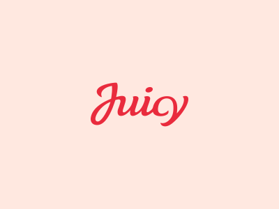 Juicy Logo - Juicy Typographic Logo Design