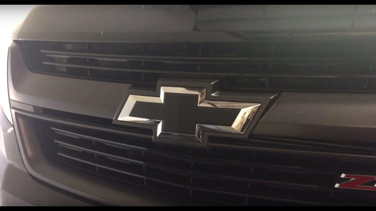 Black Chevy Logo - Chevy Emblem 3M Matte Black Wrap Color Change - YouTube