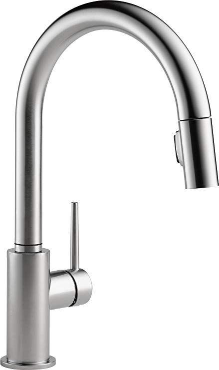 Delta Kitchen Faucets Logo - DELTA FAUCET 9159-AR-DST Single Handle Pull-Down Kitchen Faucet ...