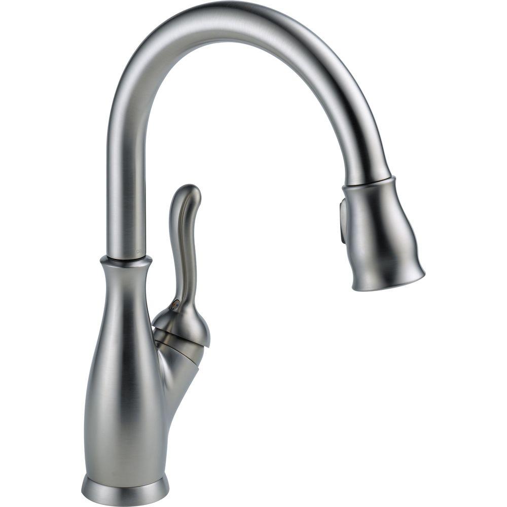 Delta Kitchen Faucets Logo - Delta Leland Single Handle Pull Down Sprayer Kitchen Faucet W