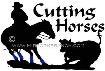 Cutting Horse Logo - Hitch Covers