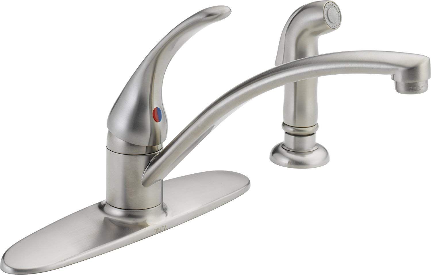 Delta Kitchen Faucets Logo - Delta Faucet Foundations Single Handle Kitchen Sink Faucet