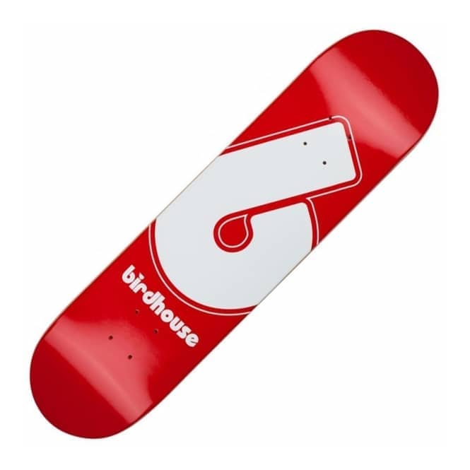 Red B Logo - Birdhouse Giant B Logo Red Skateboard Deck 8.0