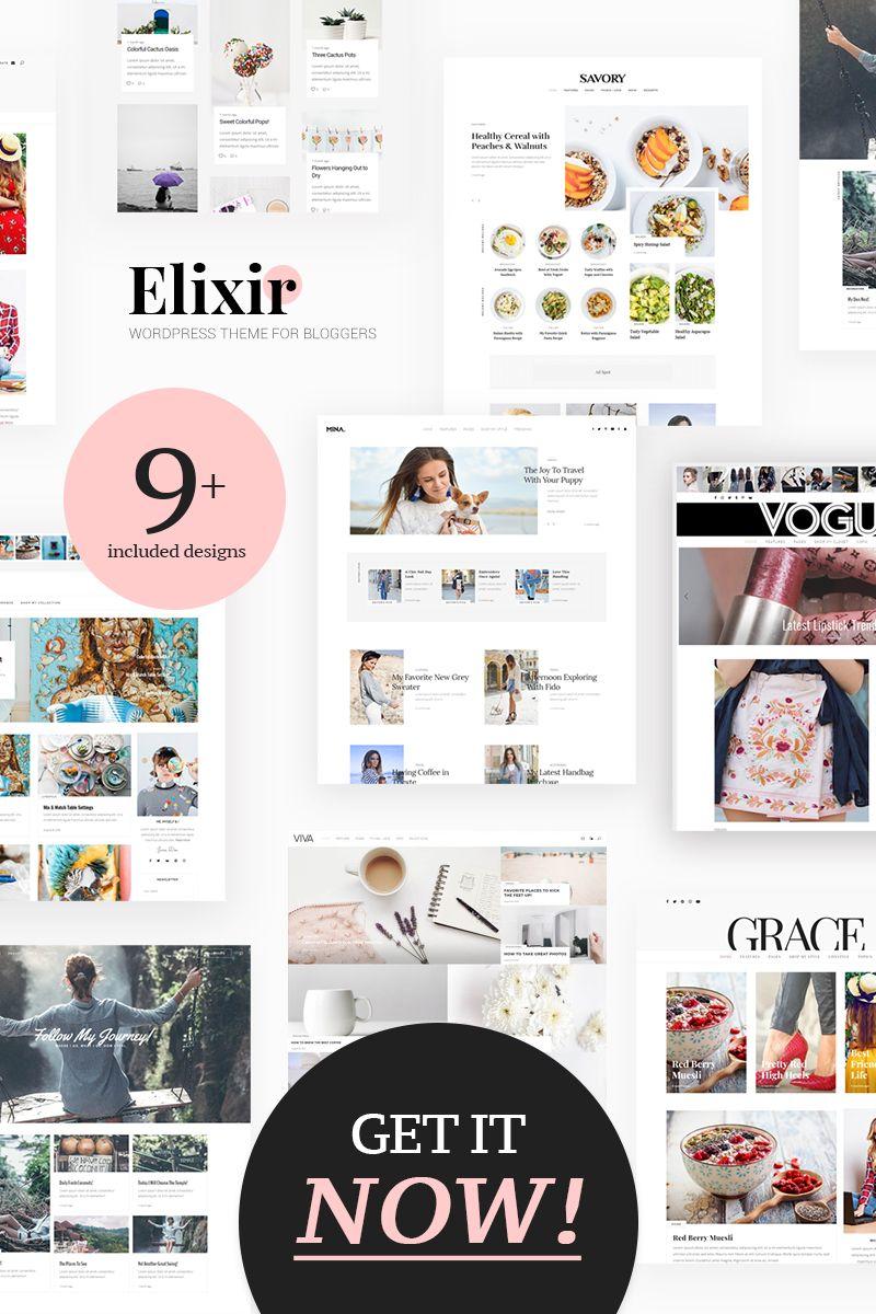 686 Fashion Logo - Elixir - Travel, Food, Fashion & Much More! WordPress Theme #75686