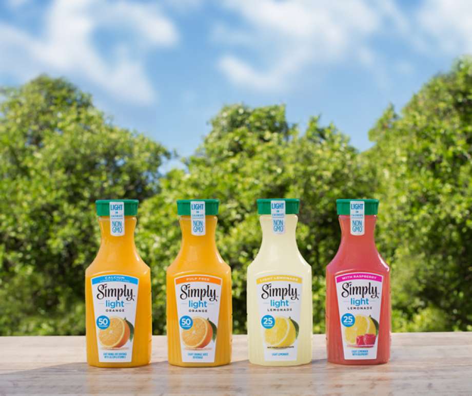 Simply Orange Juice Logo - Simply Beverages division of Coca-Cola unveils new light juice ...