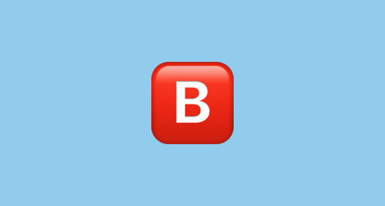 Blue and Red B Logo - 
