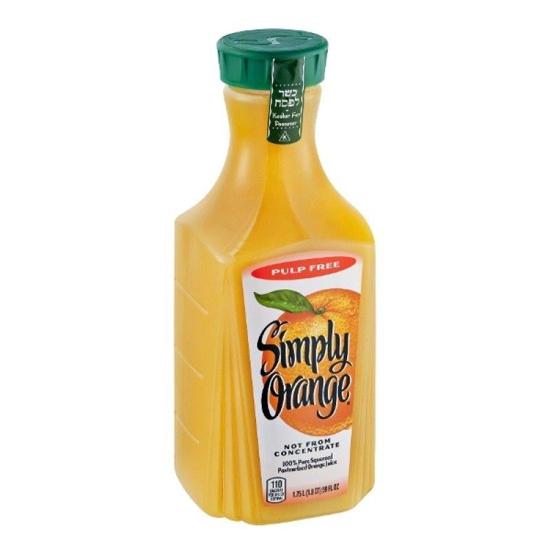 Simply Orange Juice Logo - Simply Orange Juice Pulp Free - 59.0 FL OZ PrestoFresh Grocery Delivery