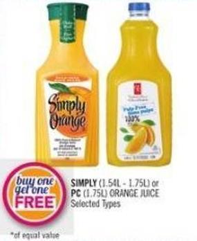 Simply Orange Juice Logo - Simply Orange Juice 2.63 L on sale