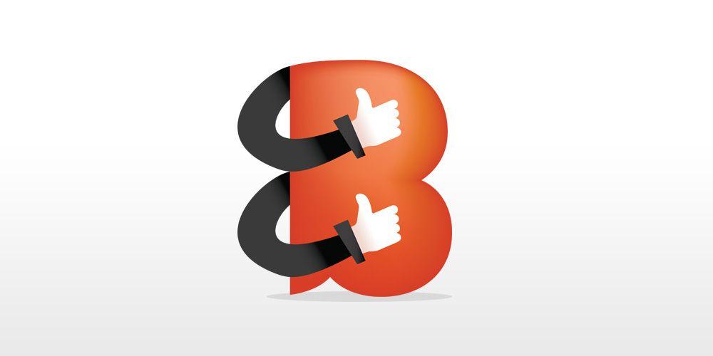 B Logo - B Letter Thumbs Up Logo Icon Design | MKELS.COM