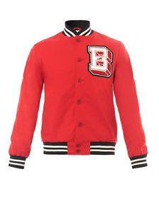 Red B Logo - Brooklyn Circus cotton College Varsity Baseball Jacket Made in USA