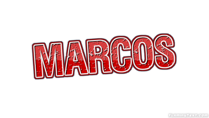 Marcos Name Logo - Marcos Logo. Free Name Design Tool from Flaming Text