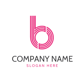 Pink B Logo - Free B Logo Designs | DesignEvo Logo Maker