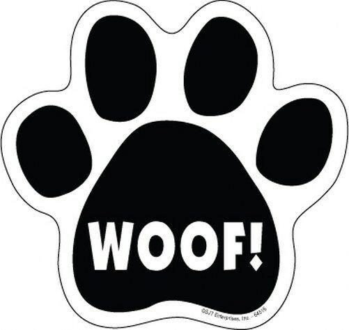 Cute Paw Print Logo - WOOF! CUTE DOG PAW PRINT Fridge Car Locker Magnet 5