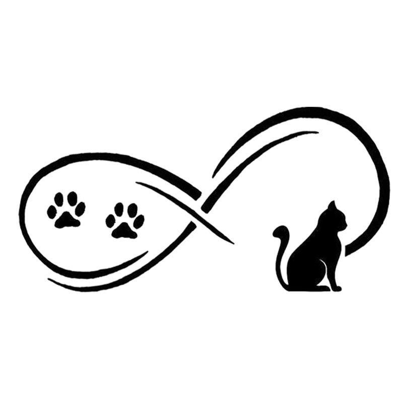 Cute Paw Print Logo - Detail Feedback Questions about 17.8*8.9CM Cute Pet Cat With Paw ...