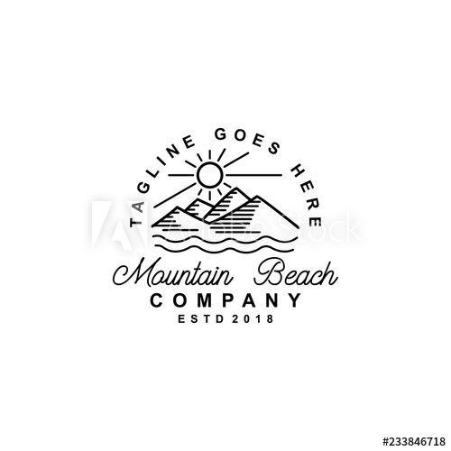 Hipster Mountain Logo - Vintage retro hipster mountain logo vector - Buy this stock vector ...