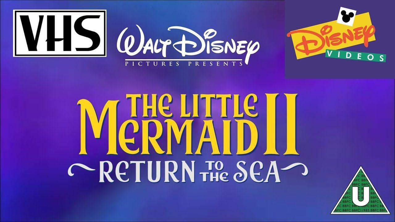 The Little Mermaid 2 Logo - Opening to The Little Mermaid II: Return to the Sea UK VHS (2001 ...