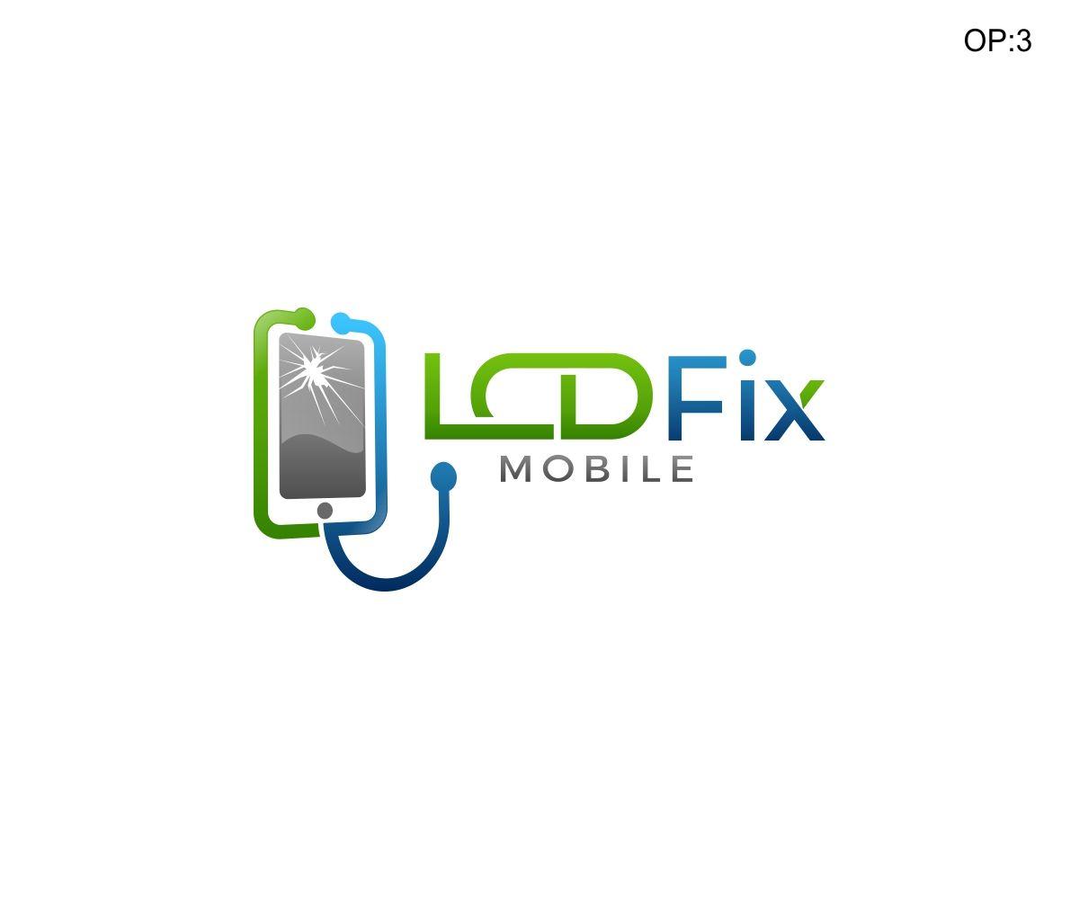 Modern Phone Logo - Modern, Professional, Cell Phone Logo Design for LCDFix Mobile by ...