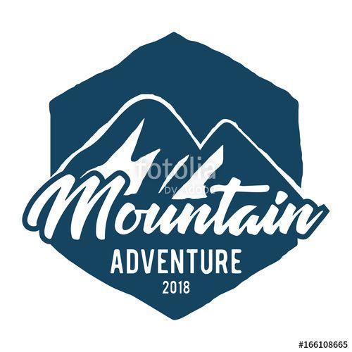 Hipster Mountain Logo - Hipster Vintage Mountain Logo