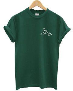 Hipster Mountain Logo - Mountain Logo T-Shirt Cute Hipster Men Women Kid Top Autumn Moon ...